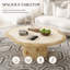 35,43 po Table basse en bois fritté, table basse, piédestal, table basse, table d'appoint moderne et luxueuse pour le salon
