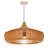1-Light Pendant Lights Wooden Drum