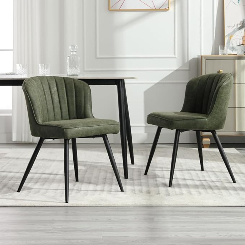 47.5cm H Upholstered Metal Accent, Green