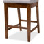 Ensemble de tabourets de comptoir 2 pièces modernes et contemporains en tissu sable et brun foncé-973829138-973829141