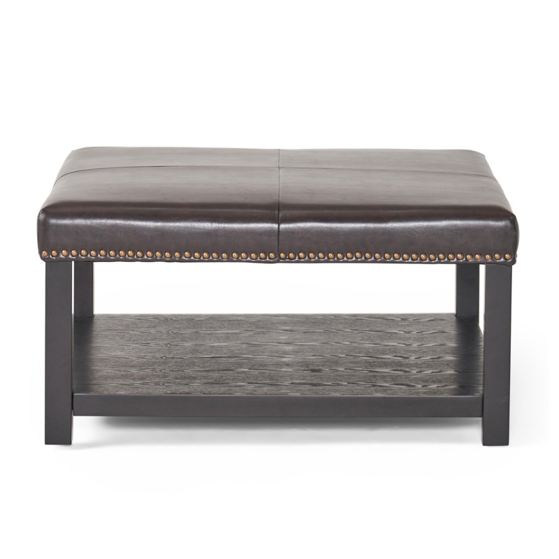 Aowyn Faux Leather Ottoman