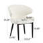Chaise rembourrée en tissu Deltin