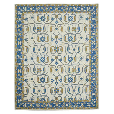 Wool Floral Indoor Rug