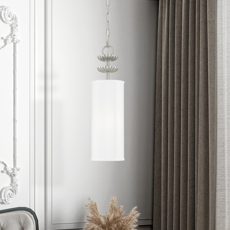 Sampson 1 - Light Shaded Pendant, Brushed Nickel