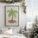 «Holiday Palm with Ornaments», reproduction sur toile dans un cadre