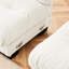 Canapé en chenille en U blanc - 4 avec 2 repose-pieds confortables à usages multiples