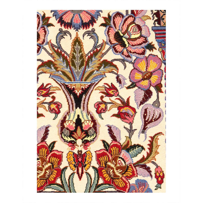 Lennora Silk Floral Area Rug