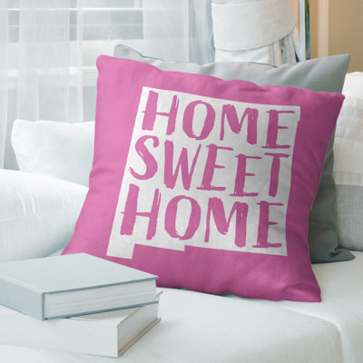Cotton Blend Reversible Throw Pillow