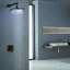 Rivera Dark Oil Rubbed Bronze LED Rain Shower with Wall Jets and Mixer Valve-48170709-48170711