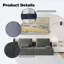 Canapé modulaire rembourré avec coussins lombaires Huxley-118592531-118592529