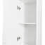 Freestanding Narrow Cabinet With Inadjustable Shelves And 2 Doors For Kitchen, Dining Room-1626245702