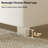 Gerasim King Bed Frame with 57" Tall Headboard, Velvet Upholstered Platform Bed, Cream-1935209649-1935209613