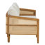 Ensemble de mobilier de patio de 5 pièces, comprenant un canapé, une causeuse, deux fauteuils et une table basse ronde.