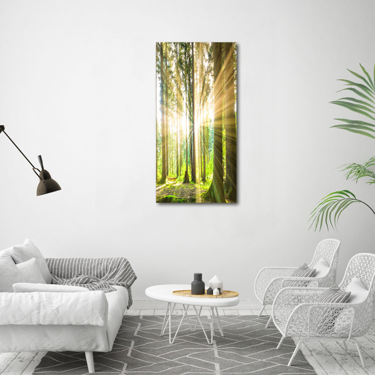 Union Rustic Sun In The Forest - Wrapped Canvas Print | Wayfair.co.uk