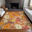 Tapis orange intérieur / extérieur lavable à la machine Claudian ACN1510-109535040