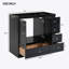 Meuble-lavabo noir 36 po (lavabo non inclus)