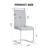 Modern Faux Leather Upholstered Dining Chairs Set of 2 with Chrome Base and Handles-2116302571