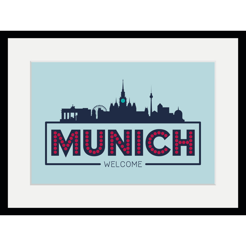Munich Welcome - Single Picture Frame Print