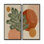 «Green and Orange Minimalisme Sage Elegance», reproduction d'art sur toile, décoration murale botanique verte 2 pièces