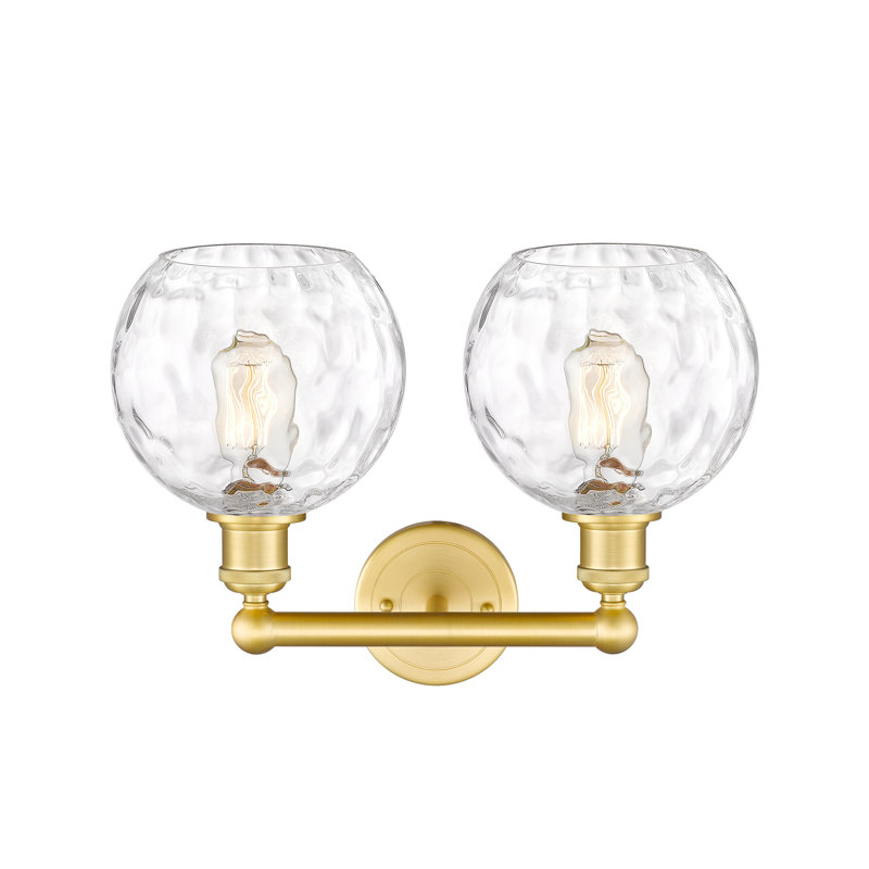 Ambrosane 2 - Light Dimmable Vanity Light, Satin Gold