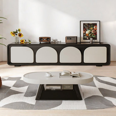 Modern Simple Style TV Stand and Coffee Table Set