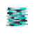 Aqua Blue/Dark Gray