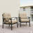 Set Of 2  All-Weather Metal Armchairs-1743548007-1743548004