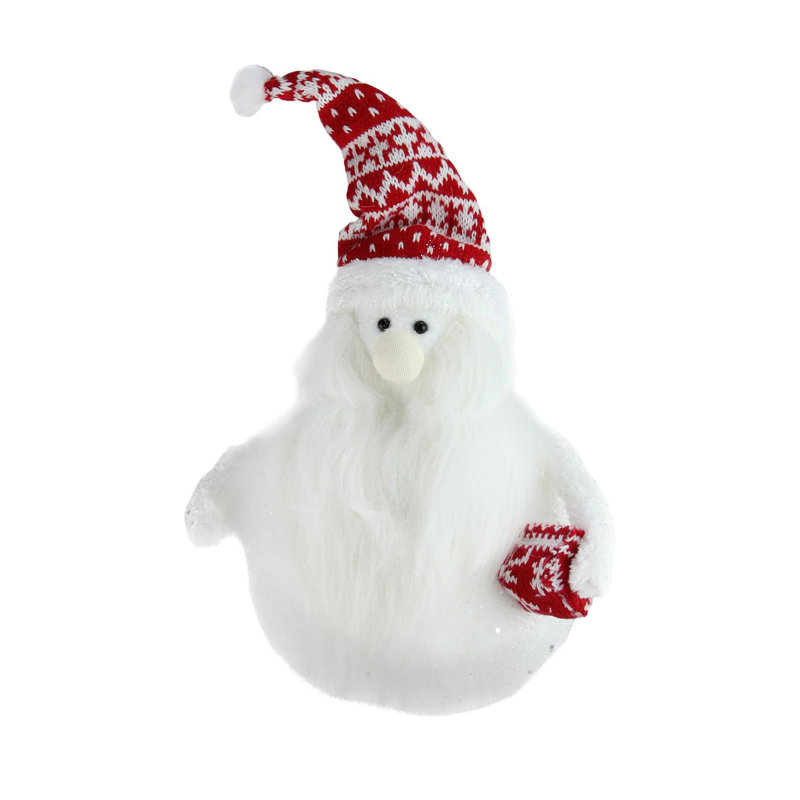 Décoration de table de Noël nordique 9,25 "rouge et blanc Noah Santa Gnome