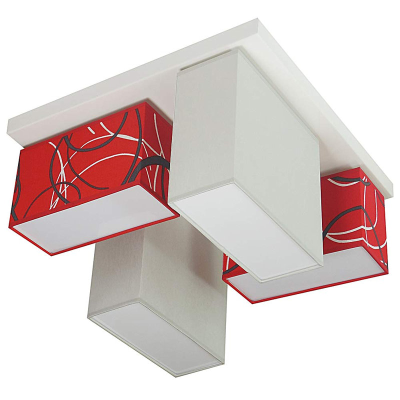 Eris Fabric Semi Flush Mount
