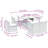  Garden Sofa Set Light Grey