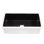 Évier de cuisine encastré en argile réfractaire simple 31 "avec drain Eden Crisp