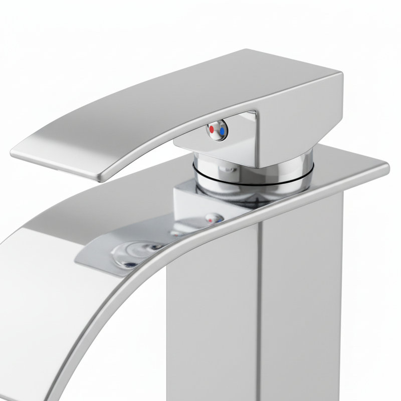 Single Handle Lavatory Faucet For Bathroom, Hole Design, Stainless Steel Build, High - Quality Ceramic Cartridge, Corrosion Brushed Nickel Finish, All Supply Lines In Package, 13.86 Deep, 7.56 Wide,