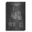 «Distillery Apparatus Blueprint Vernis Chalkboard», art mural en métal-866758548