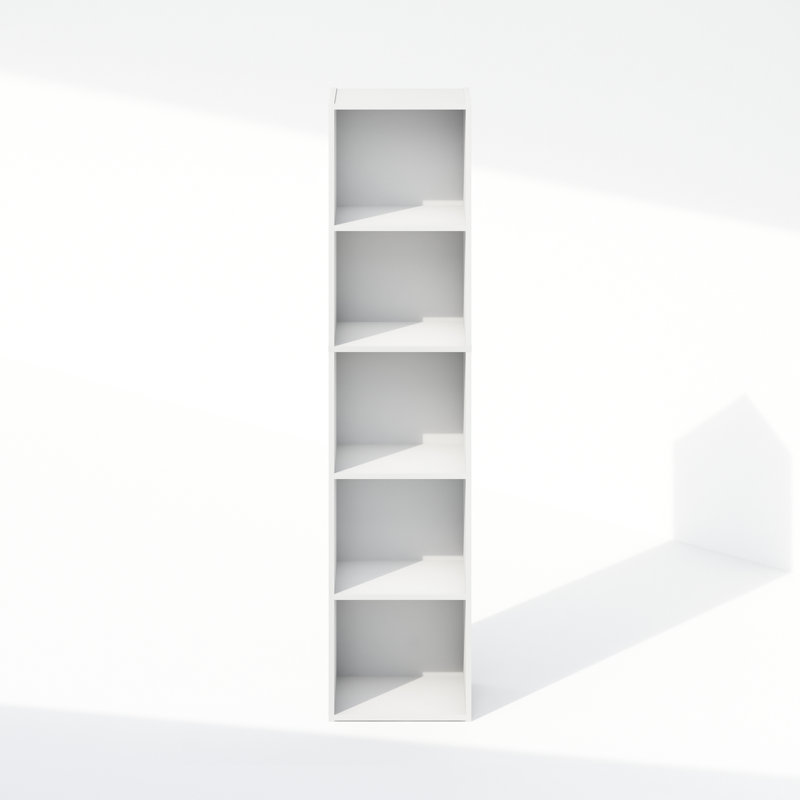 Shavon 5-Tier Open Shelf Multipurpose Closet & Clothing Storage, Storage Organizer, White