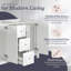 Meuble-lavabo à double cuve 60 po Williamsburg, blanc (plateau non inclus)