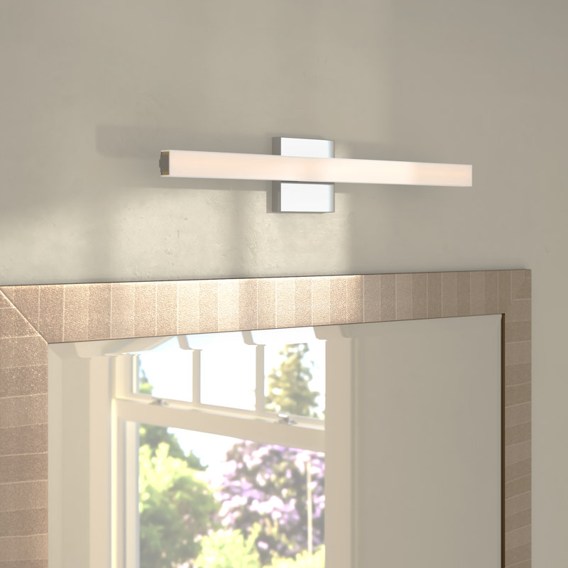 SQ-bar Dimmable LED Bath Bar, Polished Chrome