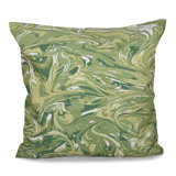 Happy Hippy Abstract Reversible Throw Pillow