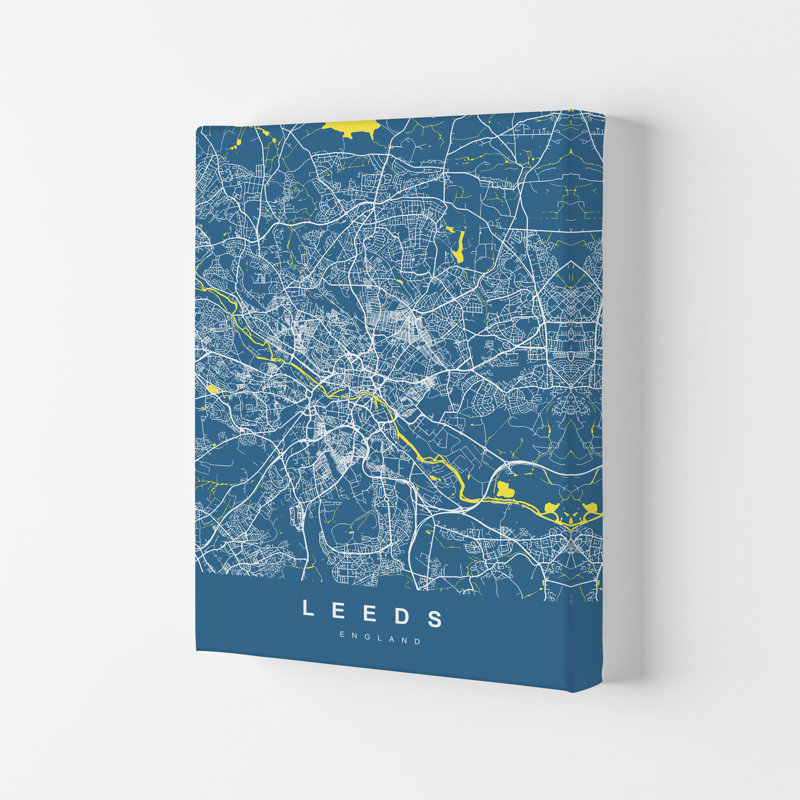 Leeds II - Print, Wrapped Canvas, 29.7cm H x 21cm W x 4cm D