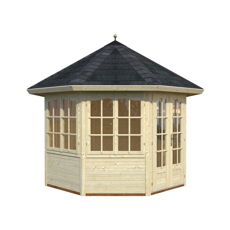 Veronica 9.5 x 9.5 Ft. Tongue & Groove Corner Summer House