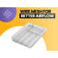 Mesh 5-Part in-Drawer Cutlery 2" H x 12.5" W x 9.25" D Drawer Organizer