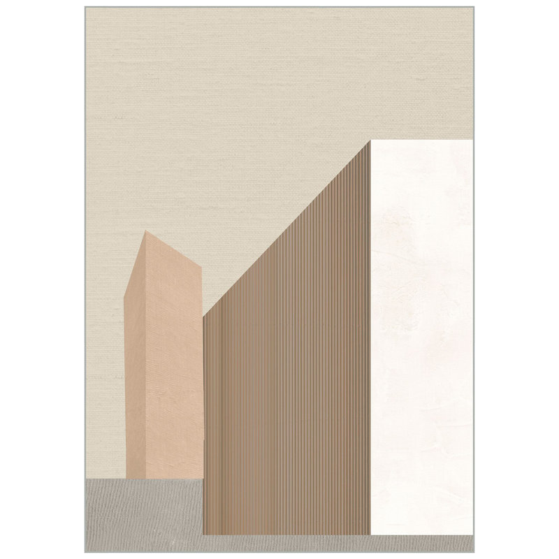 Grand Opulent Structure Framed Graphic Art Canvas