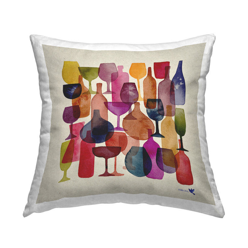 Polyester/Polyester Blend Throw Square Pillow Cover & Insert