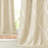 Blackout Striped Pattern Curtains, Treatment Thermal Insulated Solid Grommet Blackout Wave Line Foil Print Design Curtains for Living Room (Set of 2, 52 by 63 Inch, Biscotti Beige)-663345537-663345540