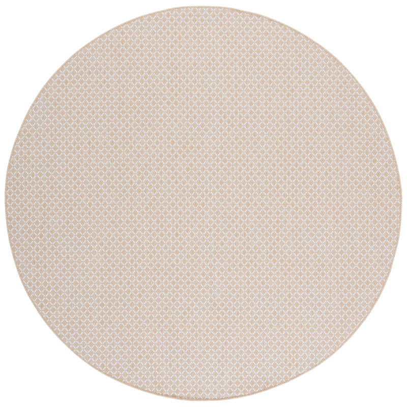 Terrace 804 Geometric Indoor/Outdoor Rug, Round 6'7"