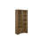 Deemston Tall Display Cabinet with Tempered Glass Doors, Adjustable Shelves & Cedar-Lined Drawer – Almond Finish-16569823