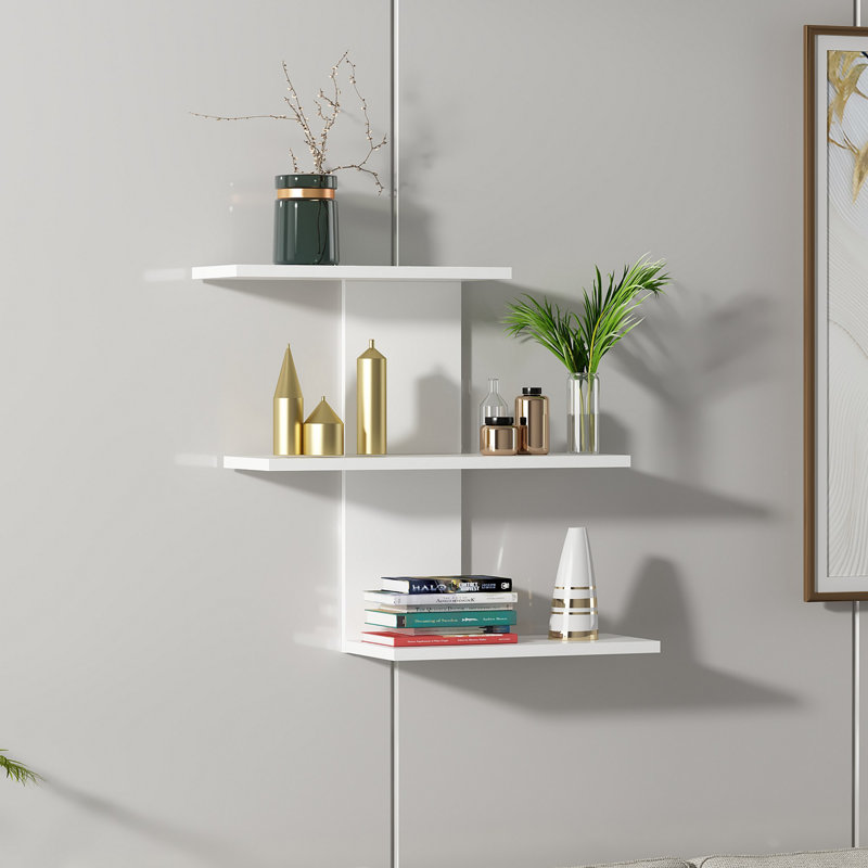 Locelso Floating Shelf, White