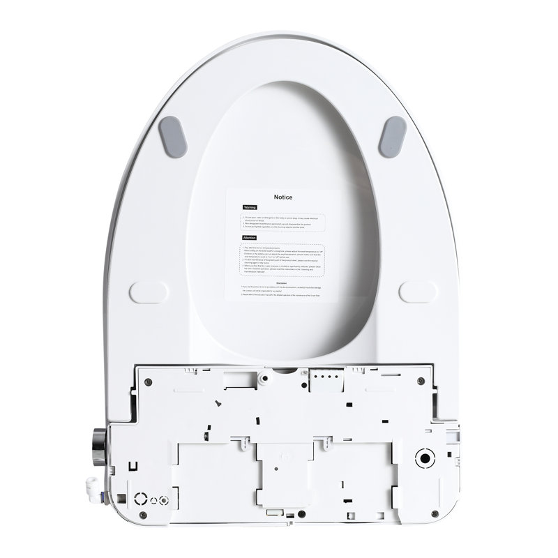 Adjustable Bidet Toilet Seat With Auto Open/Close, Digital Display, And Nozzle Self - Cleaning For Bathroom Portable Smart Sensor, Multiple Wash Options, Side Knob