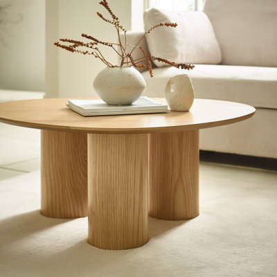 Solid Wood Three Leg Coffee Table