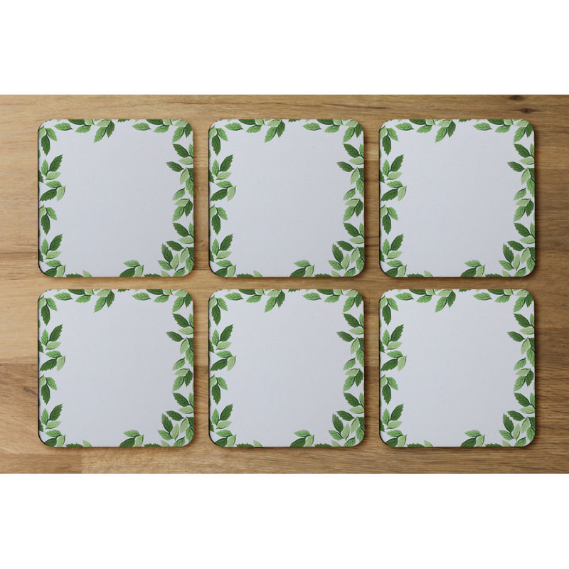 Square 6 Piece Coaster Set