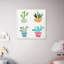 «Cute Cacti», art sur toile-1801270475